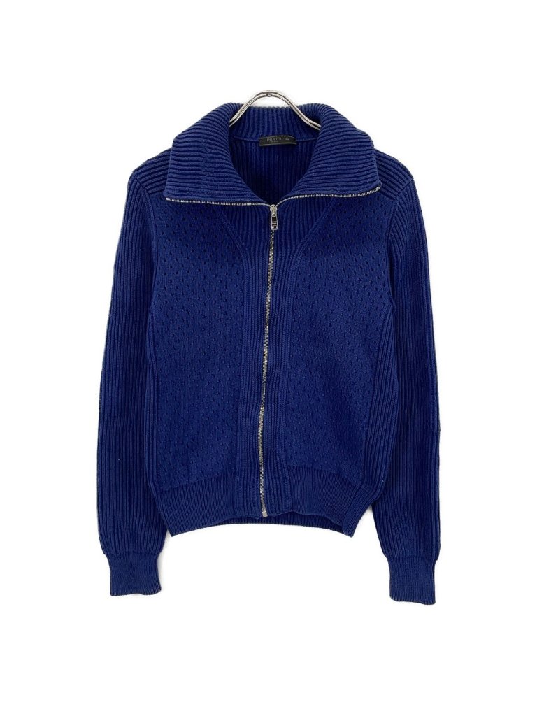 Prada Blue Cotton Drivers Knit 44 Sweater